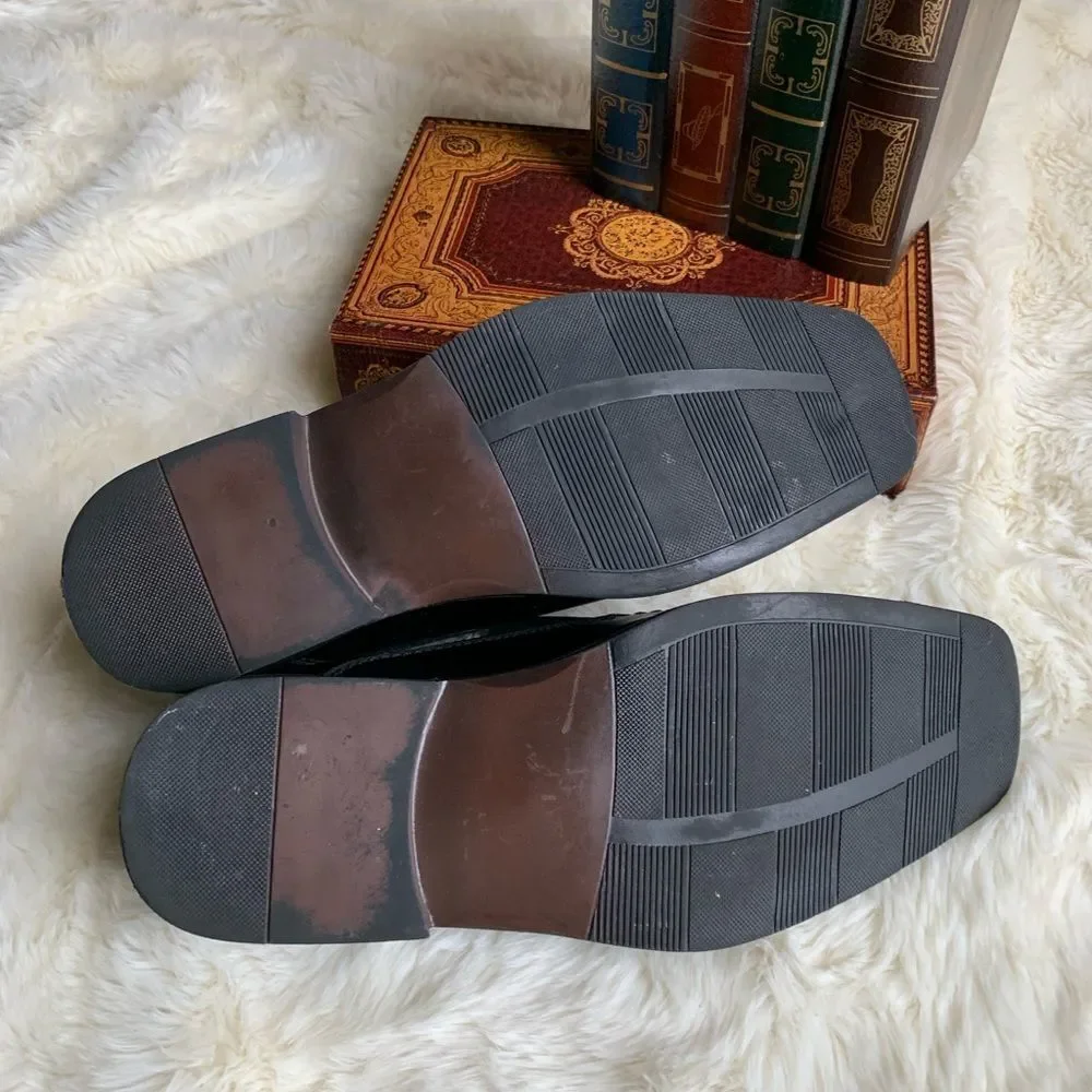 𝅺Alfani Ascher Mens‎ Black Slip on Loafers
